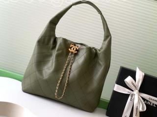 AS5967-1 シャネル バッグ スーパーコピー CHANEL 25/26年 クルーズ コレクション ショー カーフスキン ラージ ホーボー バッグ AS5976