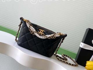 AS5898-3 シャネル バッグ コピー CHANEL チェーン ホーボーバッグ ラムスキン レディース ショルダーバッグ