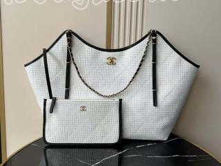 AS5463-2 シャネル バッグ スーパーコピー CHANEL 25/26年 クルーズ コレクション ショー マキシ ショッピング バッグ レディース トートバッグ AS6015