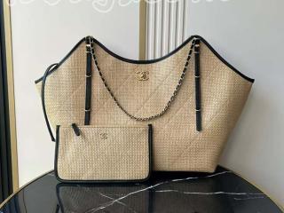 AS5463-3 シャネル バッグ コピー CHANEL 25/26年 クルーズ コレクション ショー マキシ ショッピング バッグ レディース トートバッグ AS6015