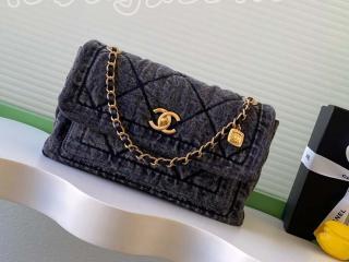 AS5734-2 シャネル バッグ コピー CHANEL 25/26年秋冬 コレクション ウォッシュド デニム マキシ ハンドバッグ