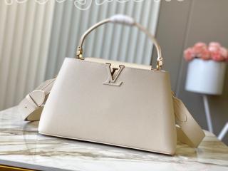 M14979 ルイヴィトン バッグ スーパーコピー ｢LOUIS VUITTON｣ 25新作 カプシーヌ スープル MM レディース ショルダーバッグ Quartz White