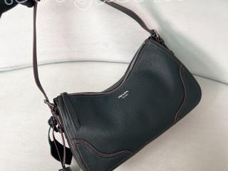 1BC280_2HIK_F0002_V_OOO プラダ バッグ コピー 25新作 PRADA プラダ エメ ラージ レザー ショルダーバッグ ブラック