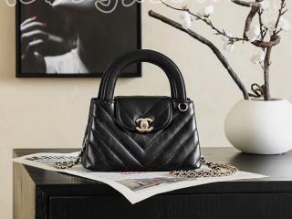 AS4416-B23757-94305 シャネル バッグ スーパーコピー CHANEL 26年春夏 ミニ ショッピング バッグ シャイニー ラムスキン ショルダーバッグ