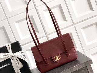 AS6130-4 シャネル バッグ コピー CHANEL 26年春夏 スモール フラップ バッグ シャイニー グレインド カーフスキン ショルダーバッグ