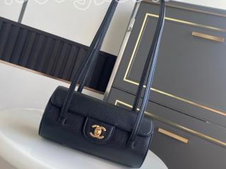 AS6143-1 シャネル バッグ コピー CHANEL 26年春夏 プレコレクション スモール ボーリング バッグ シャイニー グレインド カーフスキン ショルダーバッグ