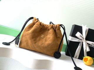 AP5227-5 シャネル バッグ スーパーコピー CHANEL 26年春夏 ストラップ クラッチ バッグ スエード カーフスキン & ラムスキン ショルダーバッグ