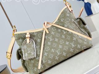 M27623 ルイヴィトン モノグラム･デニム バッグ スーパーコピー ｢LOUIS VUITTON｣ 26新作 キャリーオール･カーゴ PM ショルダーバッグ カーキデニム