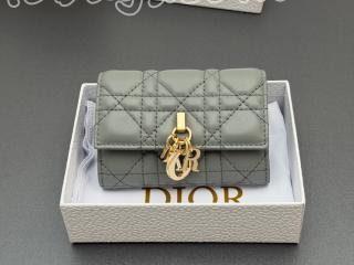 S0966-4 ディオール 財布 コピー DIOR マイディオール グリシン ウォレット カンナージュラムスキン レディース 二つ折り財布