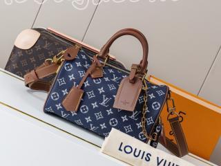 M15278 ルイヴィトン モノグラム・パターン バッグ コピー ｢LOUIS VUITTON｣ 26新作 スピーディ P9 バンドリエール 25 ショルダーバッグ Indigo Blue