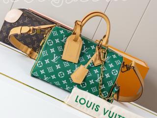 M24423 ルイヴィトン モノグラム・パターン バッグ コピー ｢LOUIS VUITTON｣ 26新作 スピーディ P9 バンドリエール 25 ショルダーバッグ グリーン