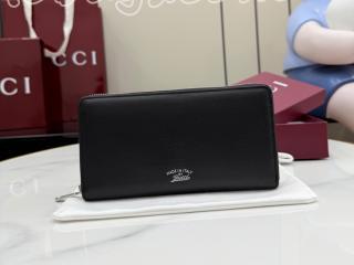 867318 AAGA7 1000 グッチ 長財布 スーパーコピー GUCCI 26新作 〔リラ〕ジップアラウンドウォレット ラウンドファスナー財布 バリエーション ブラック レザー