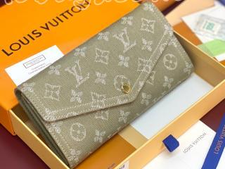 M28280G ルイヴィトン モノグラム・デニム 長財布 スーパーコピー ｢LOUIS VUITTON｣ 26新作 ポルトフォイユ･サラ レディース 二つ折り財布