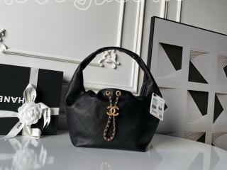 AS5976-2 シャネル バッグ コピー CHANEL 25/26年 クルーズ コレクション ショー ホーボー バッグ カーフスキン ハンドバッグ