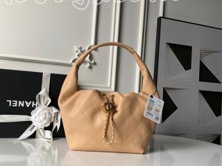 AS5976-3 シャネル バッグ スーパーコピー CHANEL 25/26年 クルーズ コレクション ショー ホーボー バッグ カーフスキン ハンドバッグ